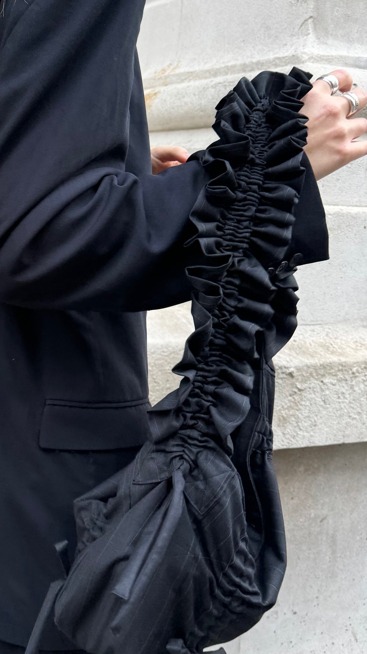 Pinstripe Ruffles