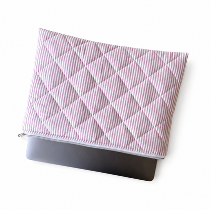 Laptoptasche rosa gestreift – Tablet & Notebook Hülle