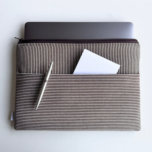 Laptoptasche & Tablethülle – choco stripes