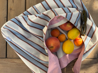 Hobo Bag & Strandtasche - summer stripes