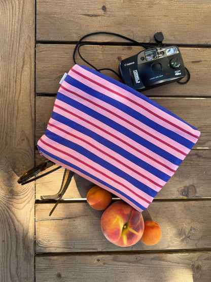 Kosmetiktasche – berry stripes