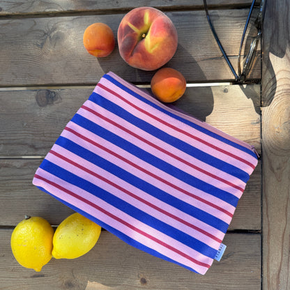 Kosmetiktasche – berry stripes