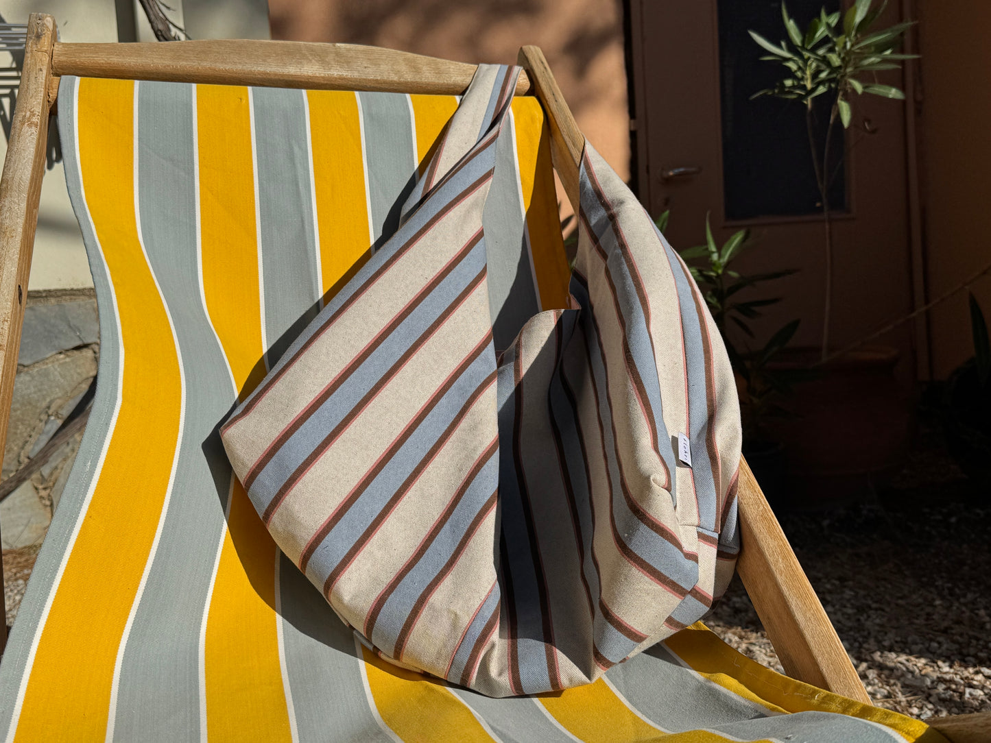 Hobo Bag & Strandtasche - summer stripes