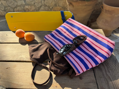 Kosmetiktasche – berry stripes