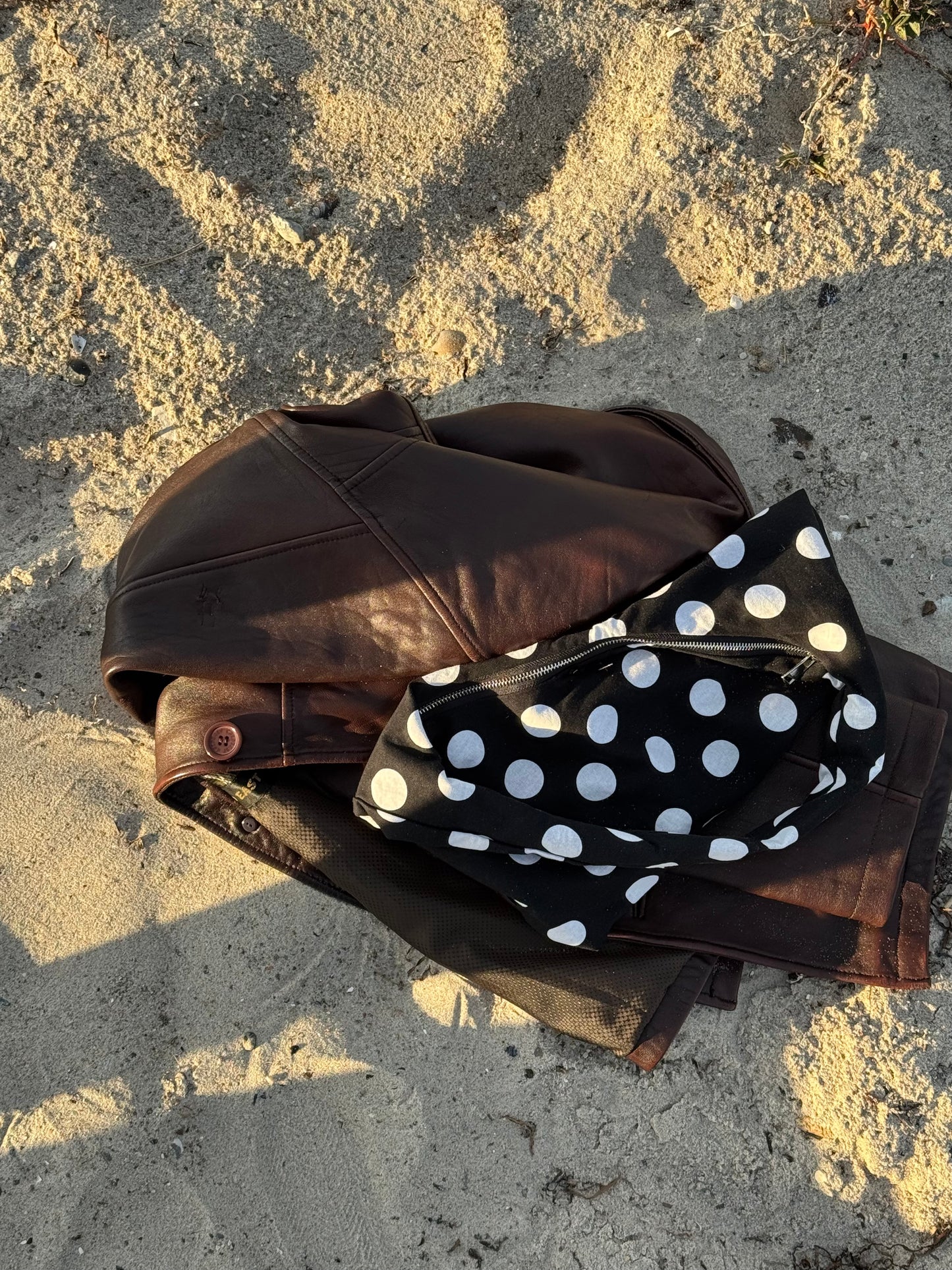 shoulder bag - polka dots