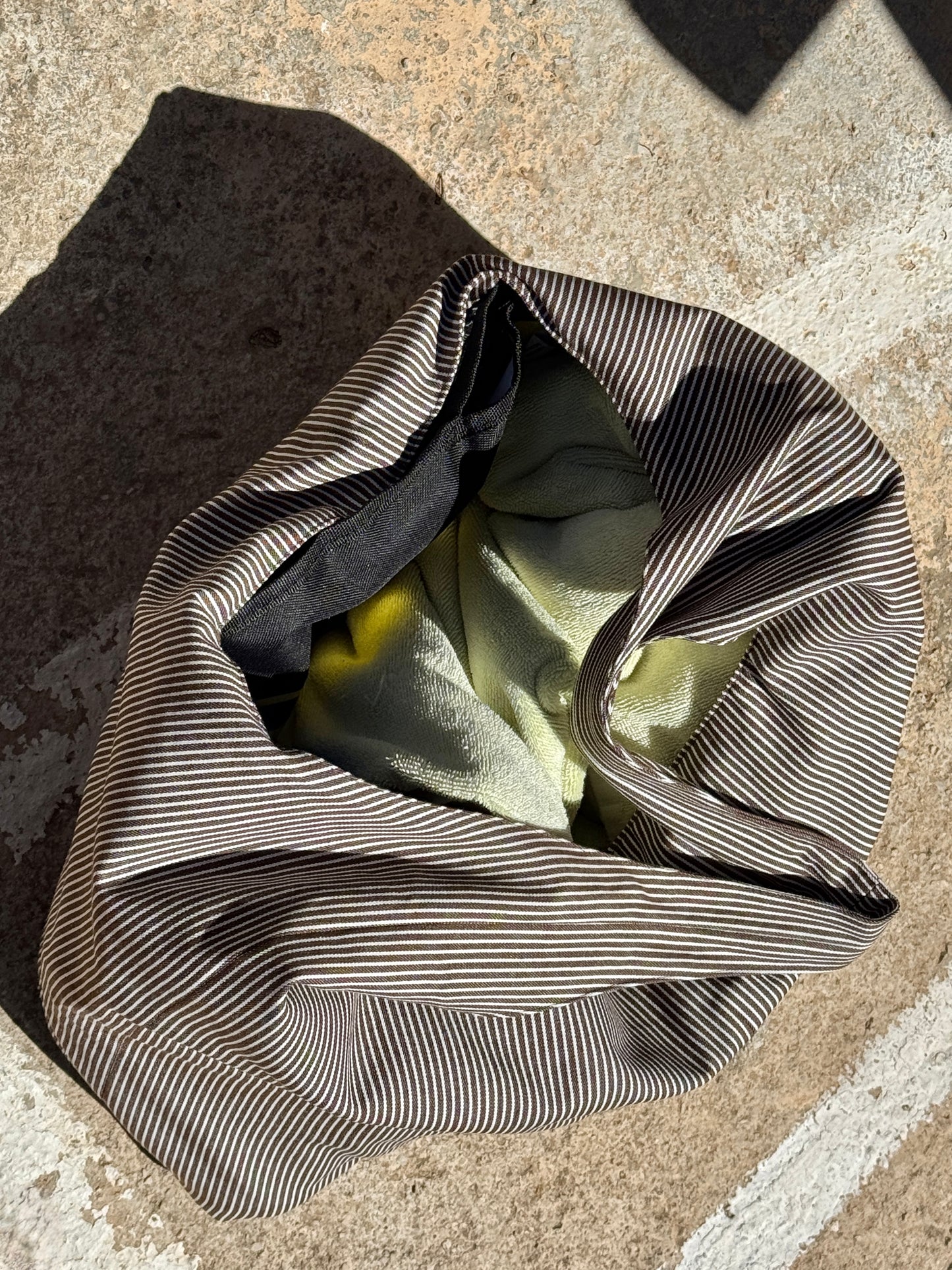 Hobo Bag & Strandtasche - choco stripes
