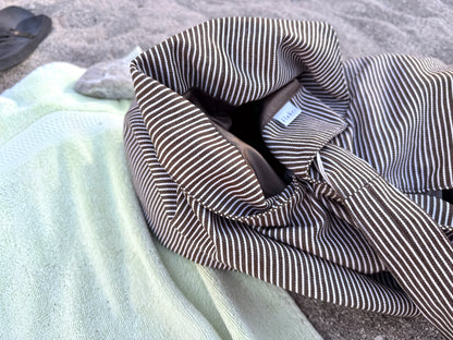 Hobo Bag & Strandtasche - choco stripes