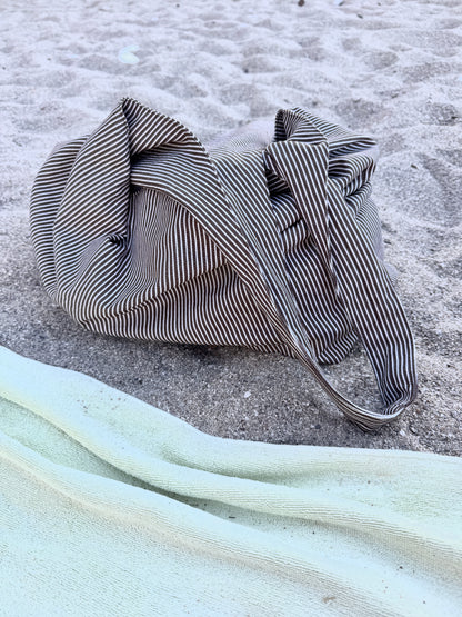 Hobo Bag & Strandtasche - choco stripes