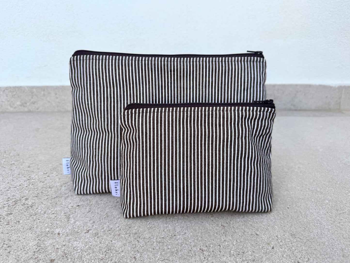 Kosmetiktasche – choco stripes