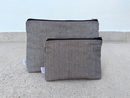 Kosmetiktasche – choco stripes