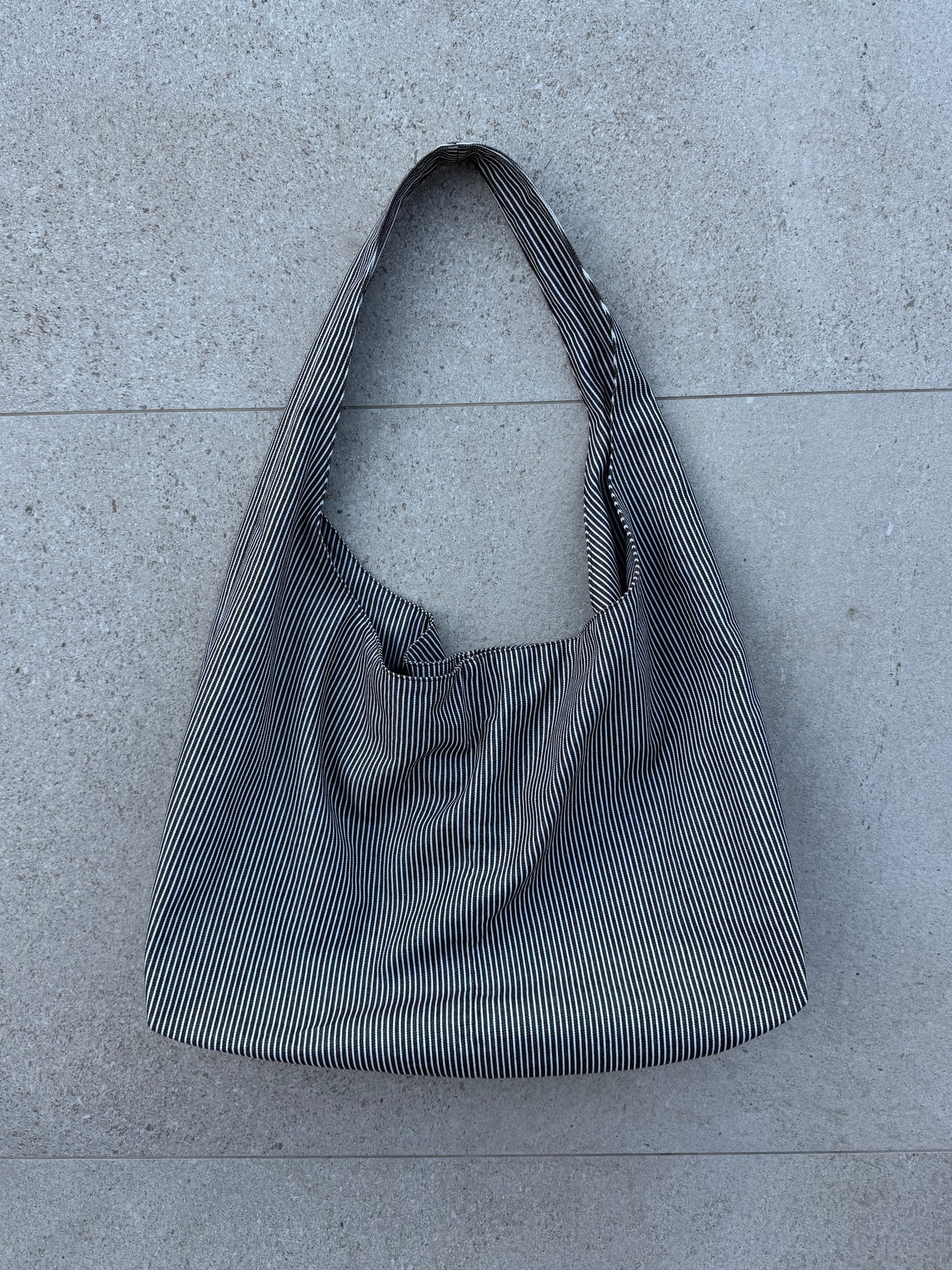 Hobo Bag & Strandtasche - choco stripes