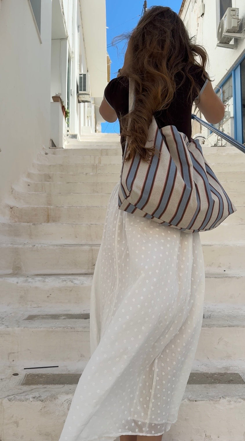 Hobo Bag & Strandtasche - summer stripes