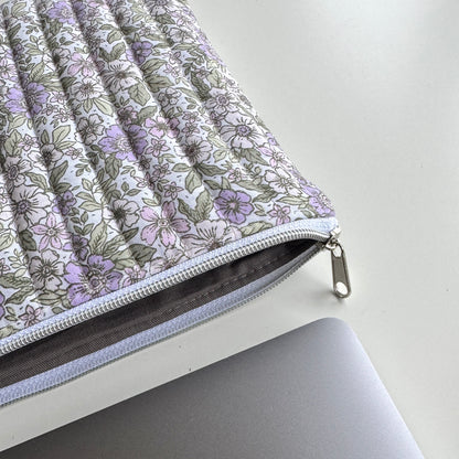 Laptoptasche Blumenmuster – Notebook & Tablet Hülle mit Reißverschluss