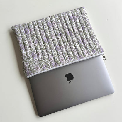 Laptoptasche Blumenmuster – Notebook & Tablet Hülle mit Reißverschluss