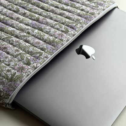 Laptoptasche Blumenmuster – Notebook & Tablet Hülle mit Reißverschluss