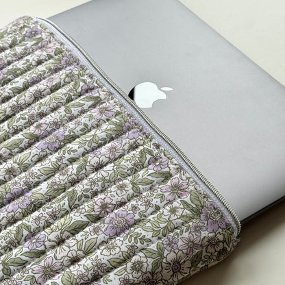 Laptoptasche Blumenmuster – Notebook & Tablet Hülle mit Reißverschluss
