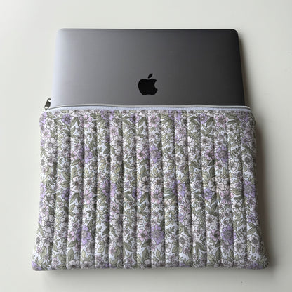 Laptoptasche Blumenmuster – Notebook & Tablet Hülle mit Reißverschluss