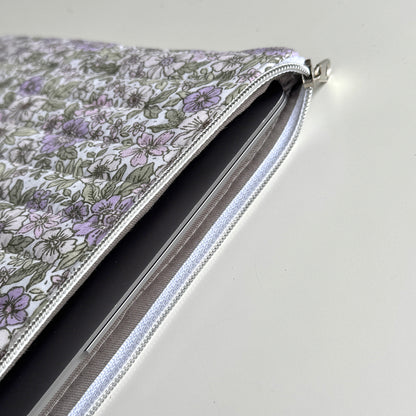 Laptoptasche Blumenmuster – Notebook & Tablet Hülle mit Reißverschluss