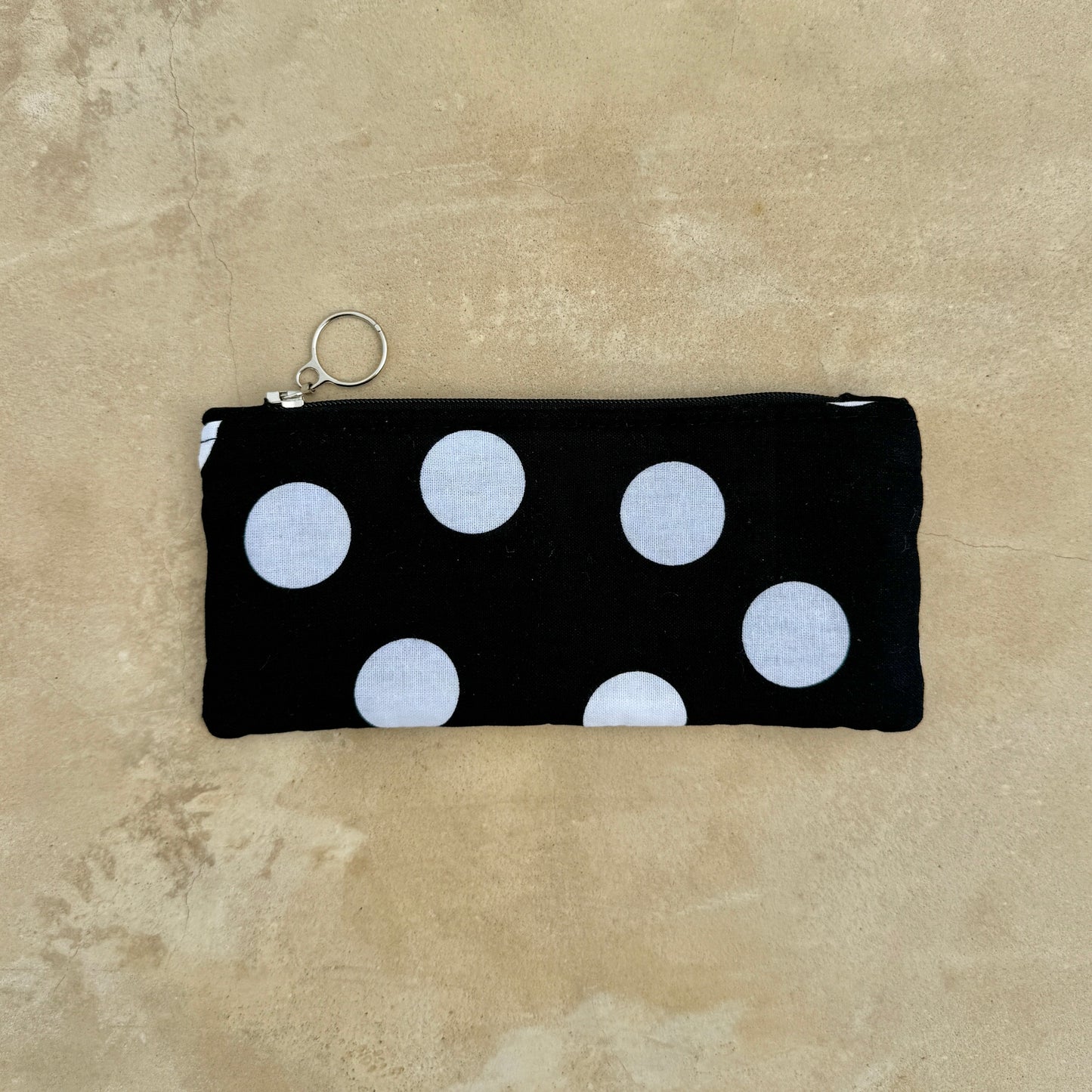 Polka Dots Brillentasche mit Reißverschluss