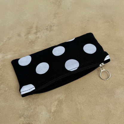 Polka Dots Brillentasche mit Reißverschluss