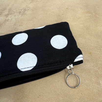 Polka Dots Brillentasche mit Reißverschluss