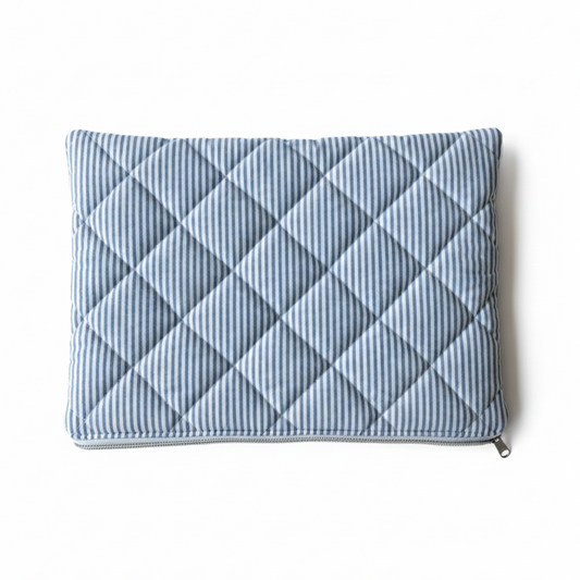 Laptoptasche blau gestreift – Tablet & Notebook Hülle