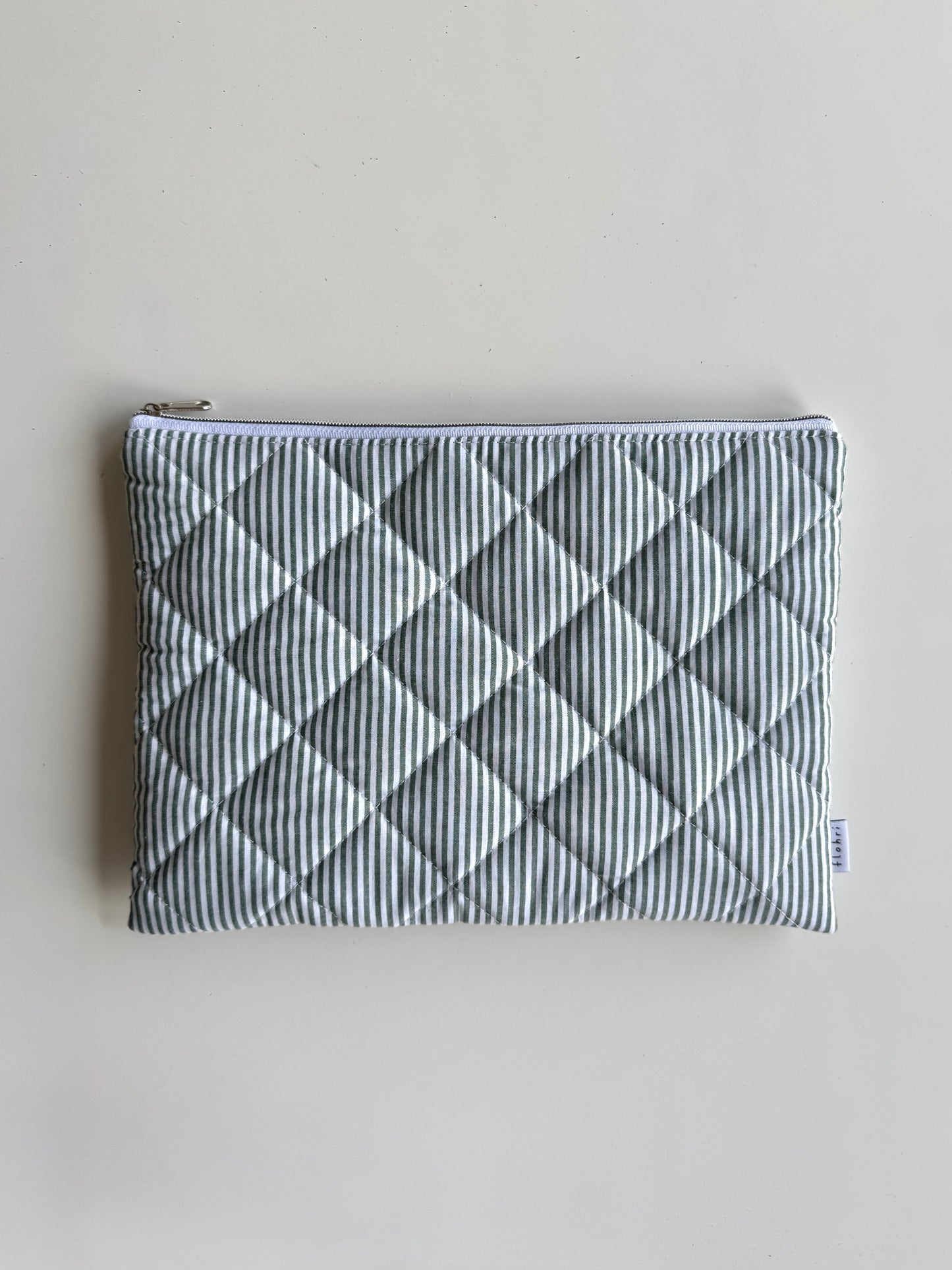 Laptoptasche Grün-Gestreift – Tablet & Notebook Hülle