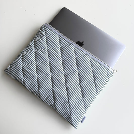 Laptoptasche Grün-Gestreift – Tablet & Notebook Hülle