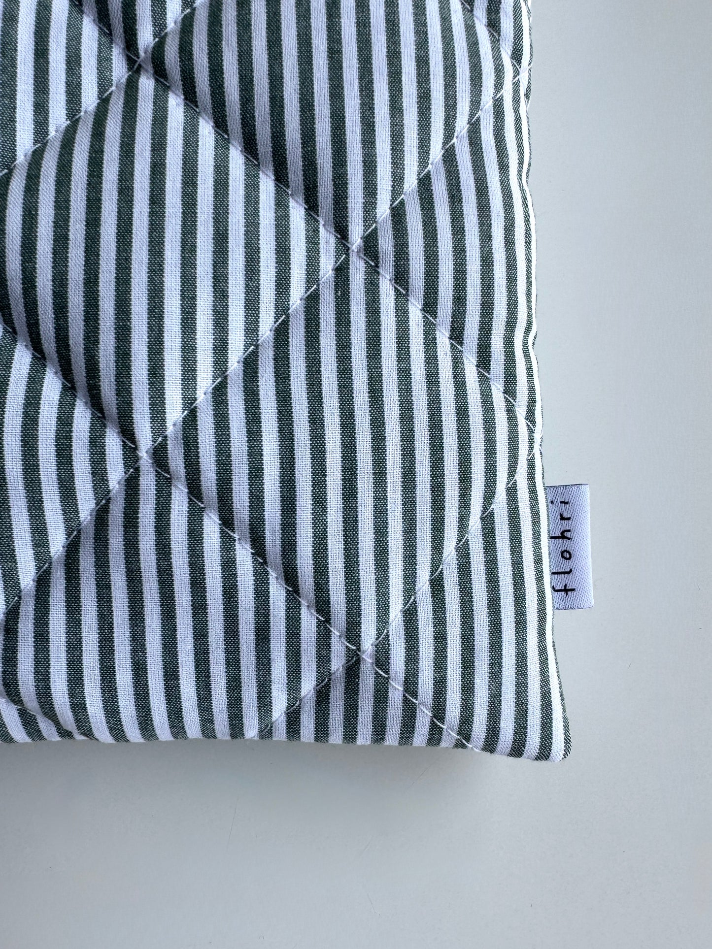 Laptoptasche Grün-Gestreift – Tablet & Notebook Hülle