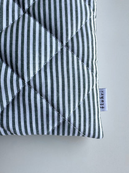 Laptoptasche Grün-Gestreift – Tablet & Notebook Hülle