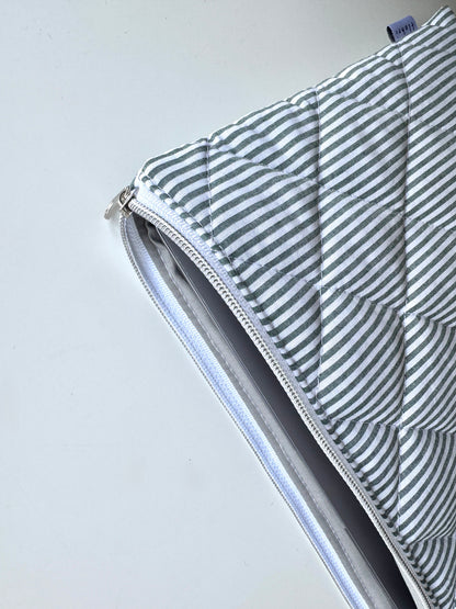 Laptoptasche Grün-Gestreift – Tablet & Notebook Hülle