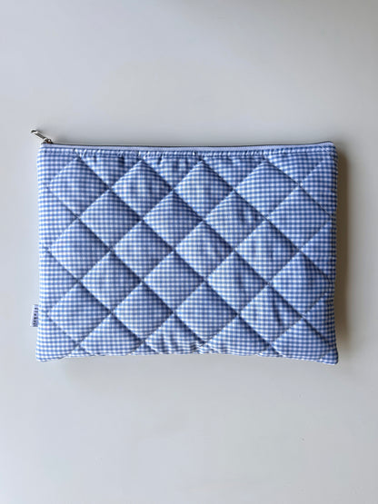 Laptoptasche Karo Blau – MacBook & Tablet Hülle