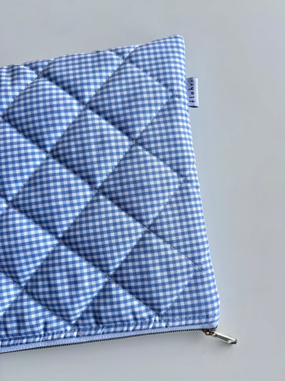Laptoptasche Karo Blau – MacBook & Tablet Hülle