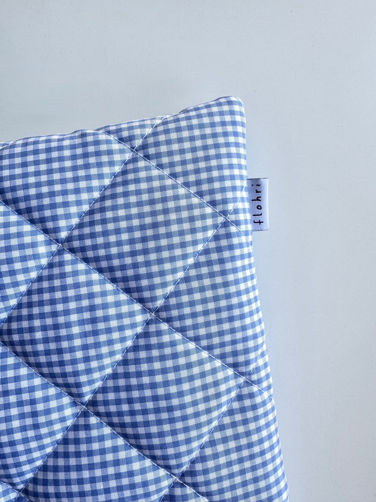 Laptoptasche Karo Blau – MacBook & Tablet Hülle