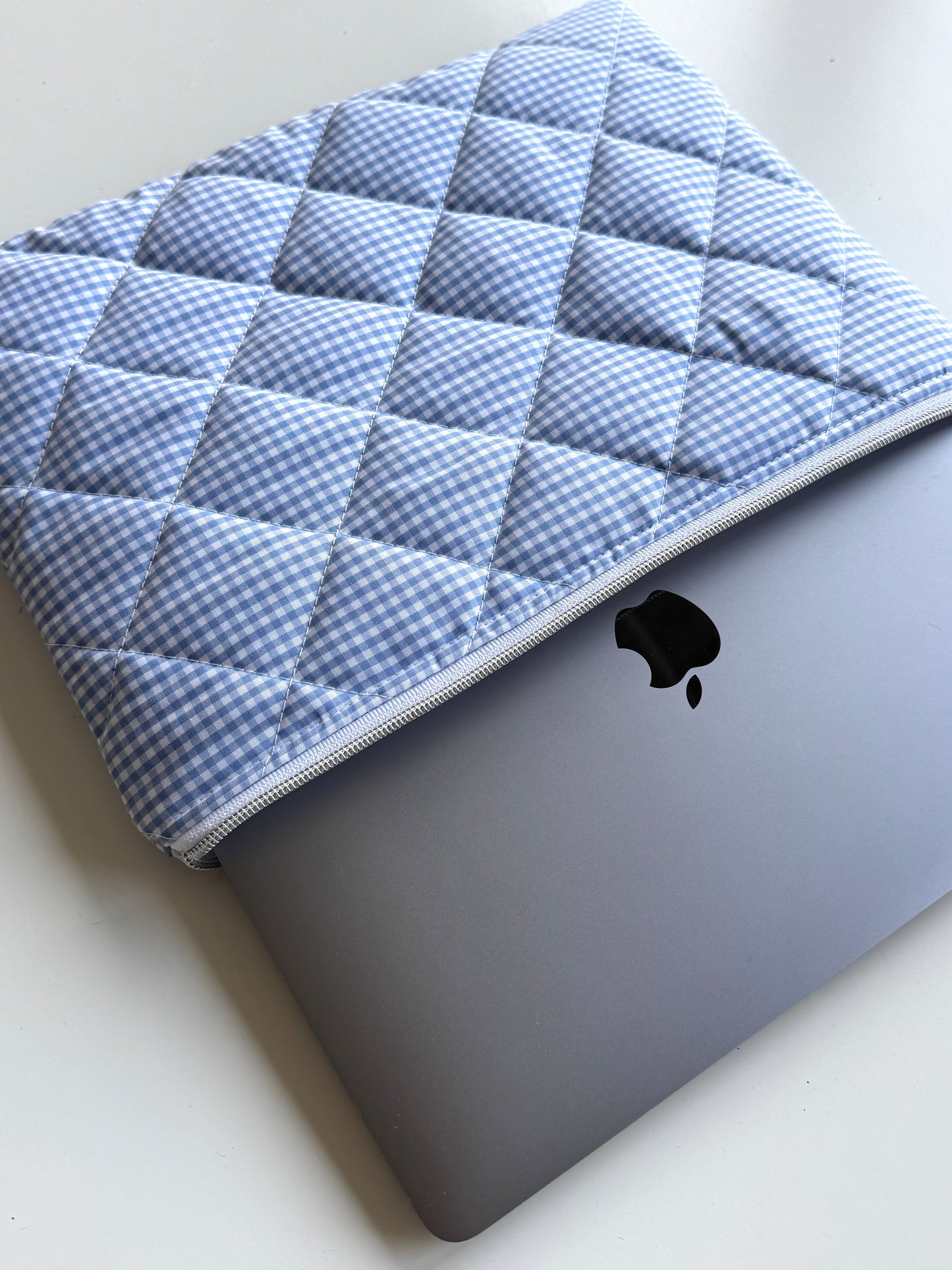 Laptoptasche Karo Blau – MacBook & Tablet Hülle