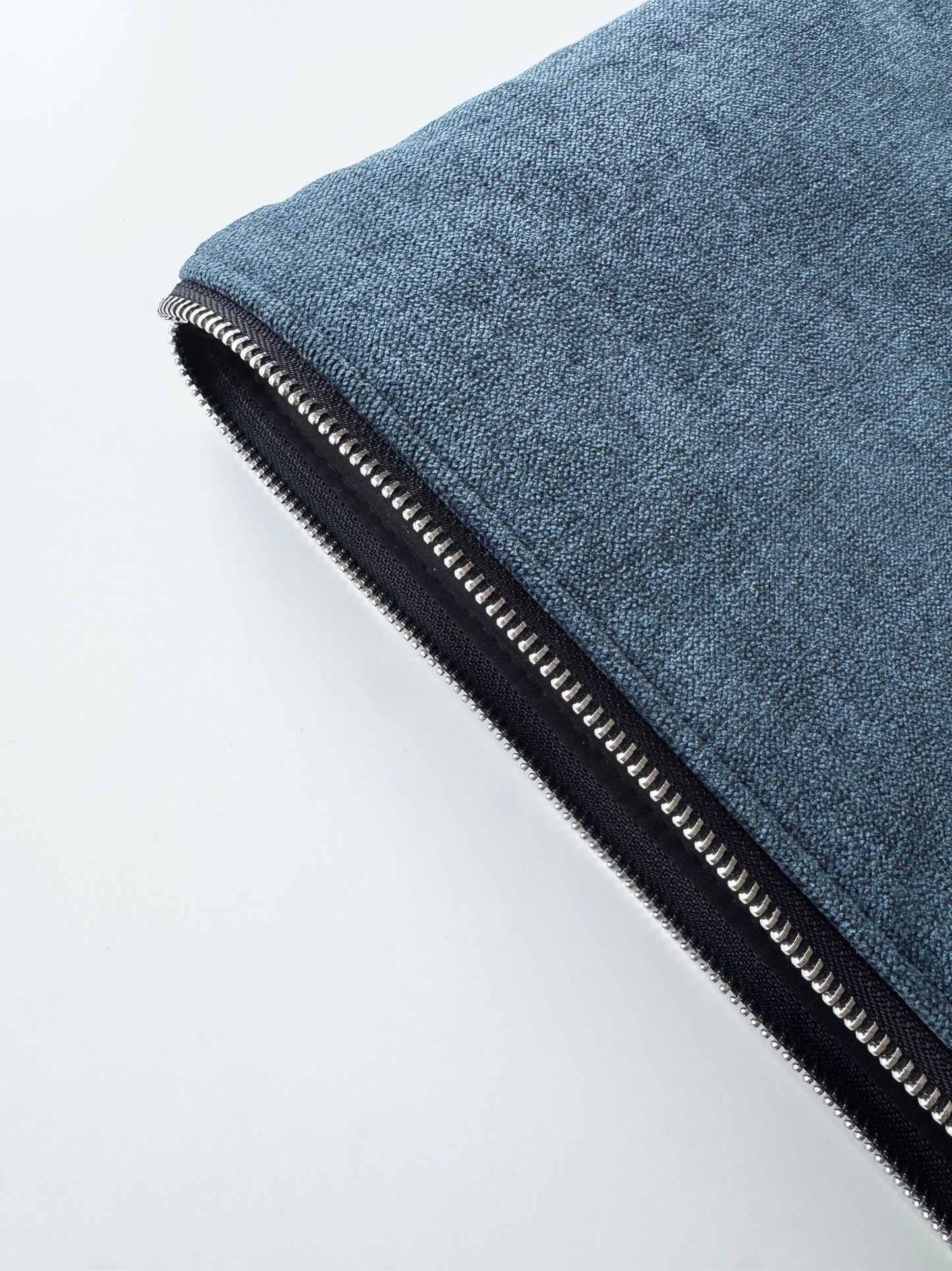 Laptoptasche & iPad Hülle - Velour blau