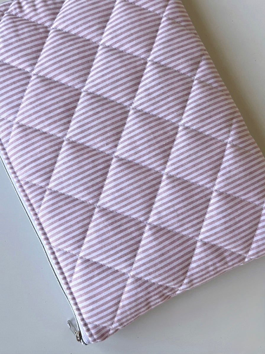 Laptoptasche rosa gestreift – Tablet & Notebook Hülle