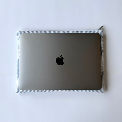 Laptoptasche blau gestreift – Tablet & Notebook Hülle