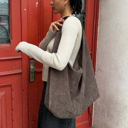 Hobo Bag – brown Velour