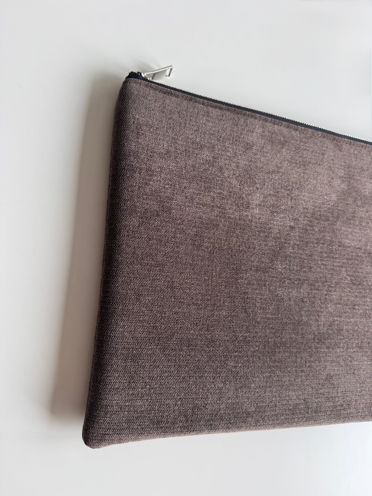 Laptoptasche & iPad Hülle - Velour braun