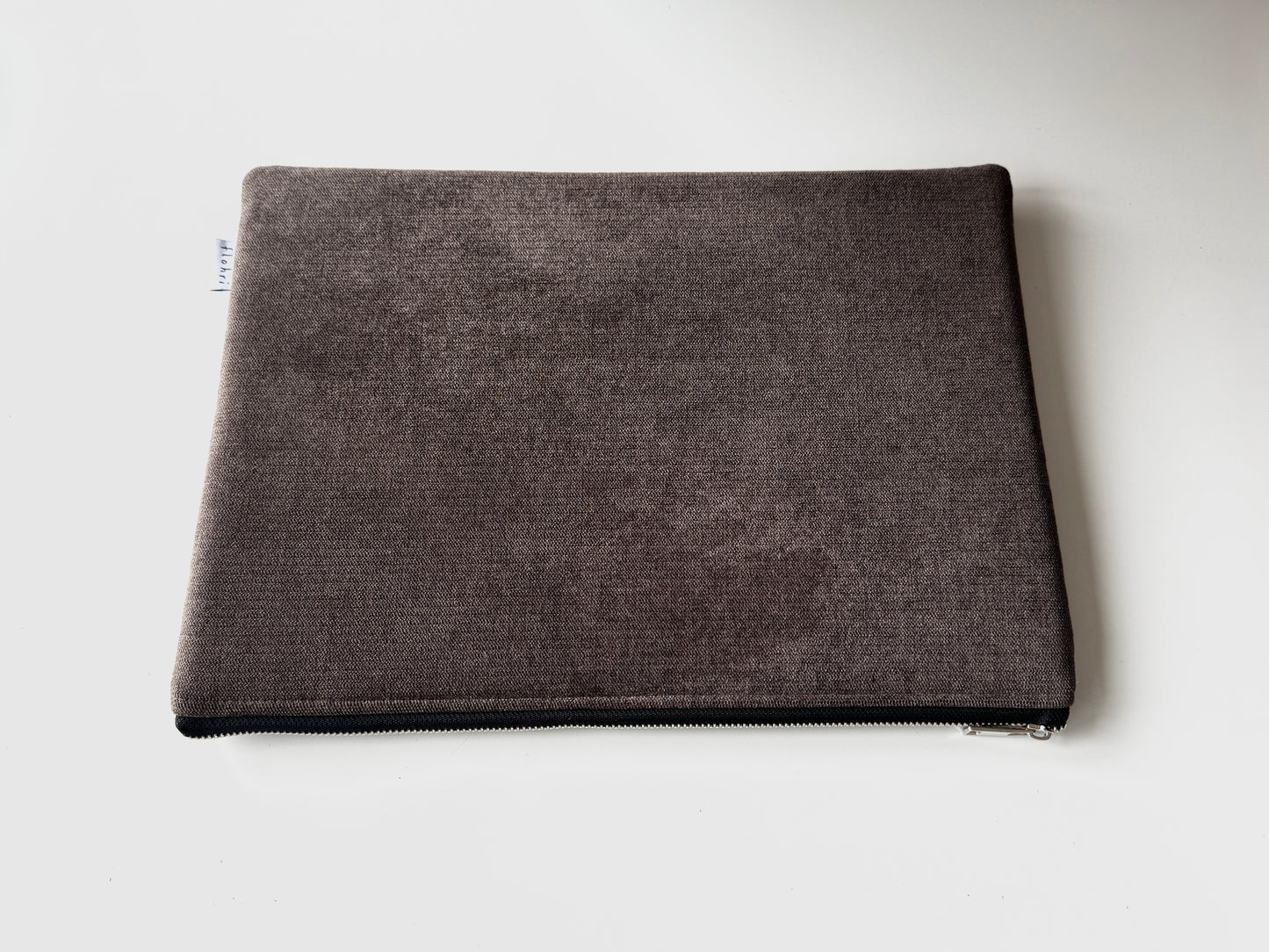 Laptoptasche & iPad Hülle - Velour braun