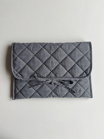 Laptoptasche Vichy Karo Schwarz-Weiß – Laptop & Tablet Hülle