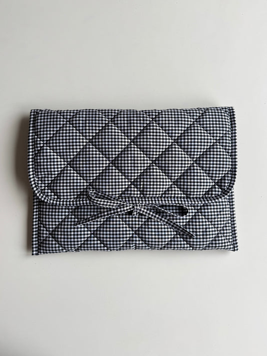 Laptoptasche Vichy Karo Schwarz-Weiß – Laptop & Tablet Hülle