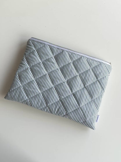 Laptoptasche Grün-Gestreift – Tablet & Notebook Hülle