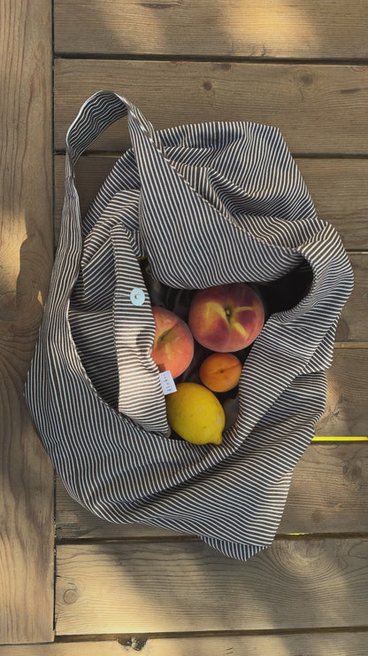 Hobo Bag & Strandtasche - choco stripes