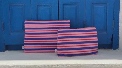Kosmetiktasche – berry stripes